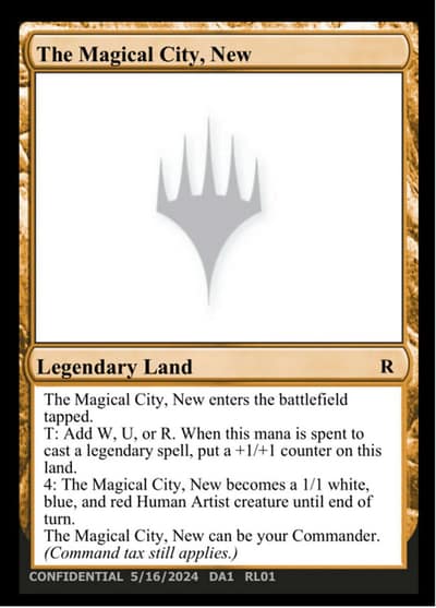 The Magical City, New UNK-RL01B Unknown Event Magic card