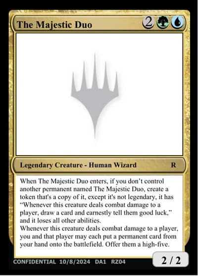 The Majestic Duo RZ04n Unknown Event Magic card