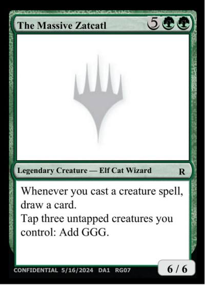 The Massive Zatcatl RG07 Unknown Event Magic card