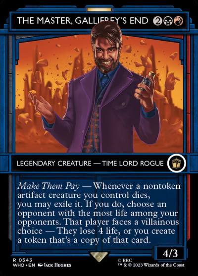 The Master, Gallifrey's End WHO-543 Doctor Who Magic card
