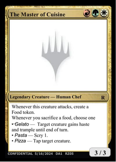 The Master of Cuisine RZ05e Unknown Event Magic card