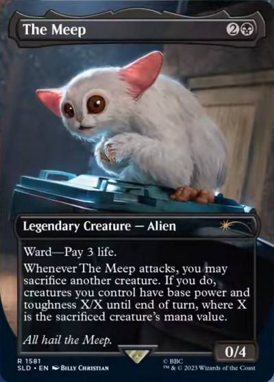 The Meep 1581 Secret Lair Drop Magic card
