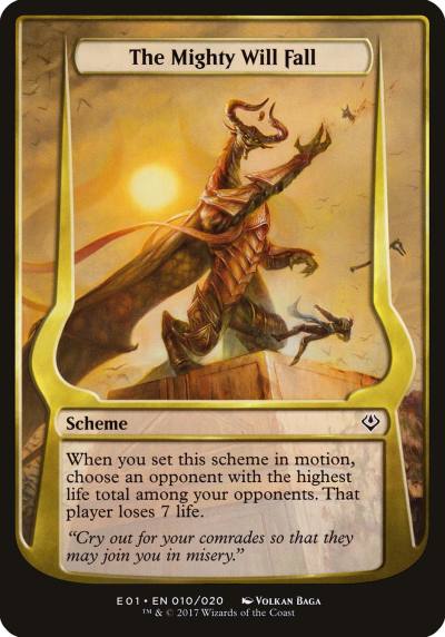 The Mighty Will Fall OE01-10STAR Archenemy: Nicol Bolas Schemes Magic card