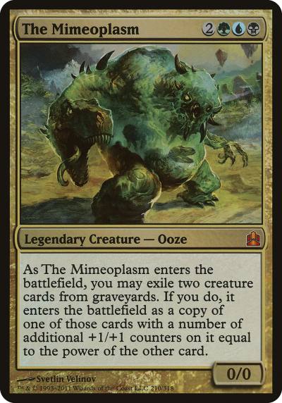 The Mimeoplasm OCMD-210 Commander 2011 Oversized Magic card