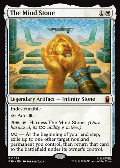 The Mind Stone MSH-21 Marvel Super Heroes Magic card