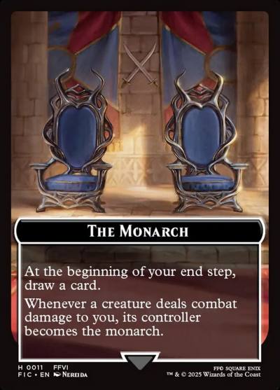 The Monarch TFIC-11 Final Fantasy Commander Tokens Magic card