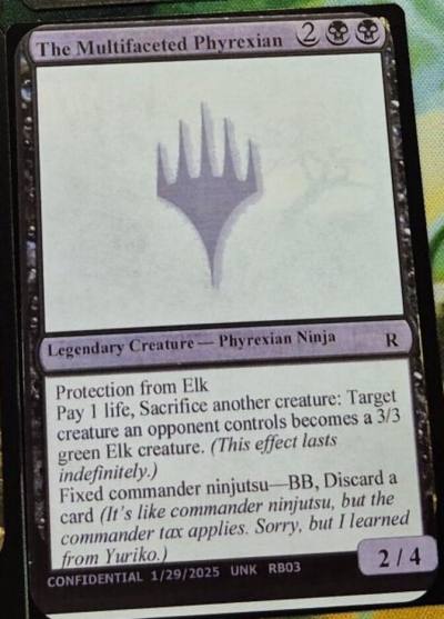 The Multifaceted Phyrexian RB03 Unknown Event Magic card