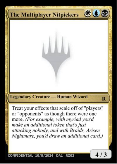 The Multiplayer Nitpickers RZ02d Unknown Event Magic card