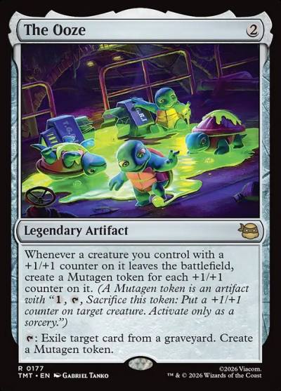 The Ooze TMT-177 Teenage Mutant Ninja Turtles Magic card