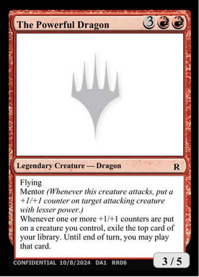 The Powerful Dragon RR06b Unknown Event Magic card