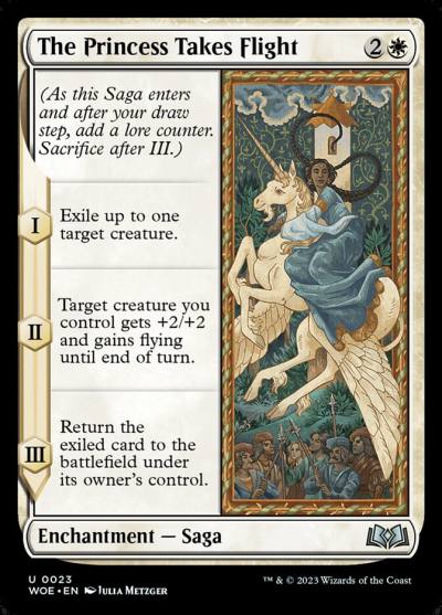 The Princess Takes Flight WOE-23 Wilds of Eldraine Magic card
