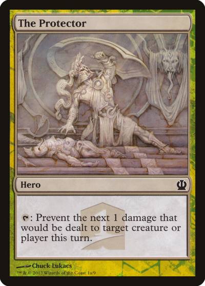 The Protector THP1-1A Theros Hero's Path Magic card