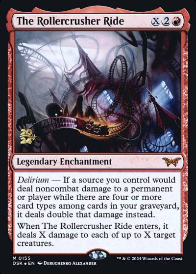 The Rollercrusher Ride PDSK-155S Duskmourn: House of Horror Promos Magic card