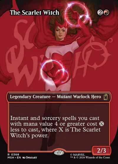 The Scarlet Witch MSH-368 Marvel Super Heroes Magic card
