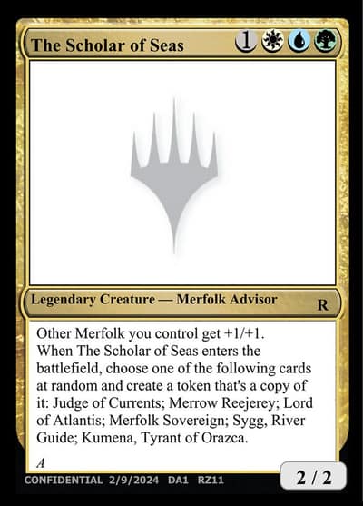 The Scholar of Seas RZ11b Unknown Event Magic card