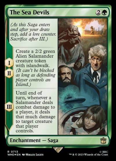 The Sea Devils WHO-713 Doctor Who Magic card