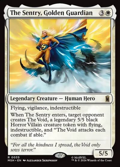 The Sentry, Golden Guardian MSH-35 Marvel Super Heroes Magic card