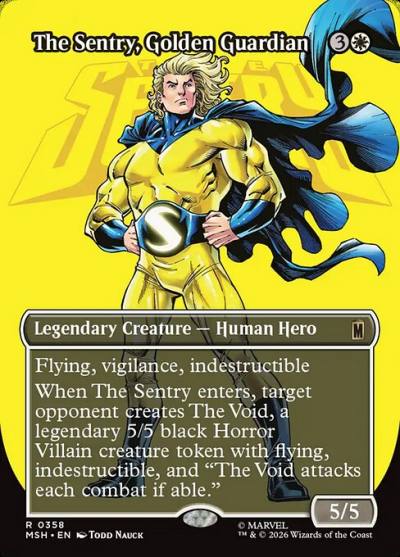 The Sentry, Golden Guardian MSH-358 Marvel Super Heroes Magic card