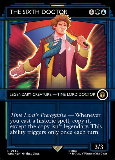 The Sixth Doctor WHO-557 Doctor Who Magic card