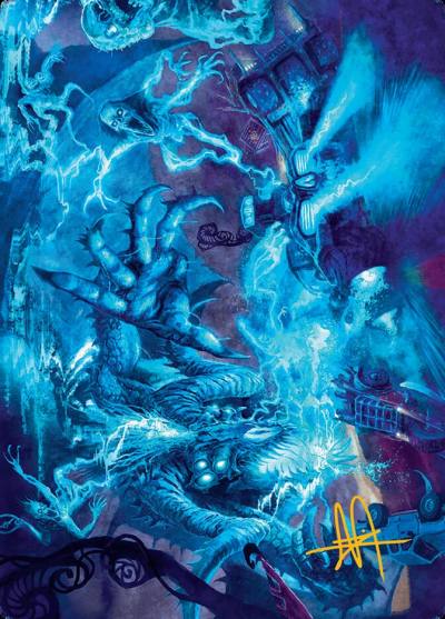 The Speed Demon // The Speed Demon ADFT-18 Aetherdrift Art Series Magic card