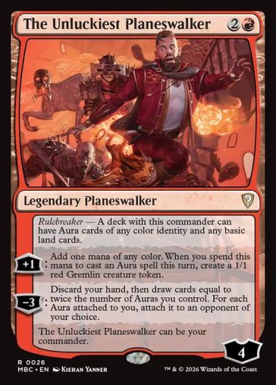The Unluckiest Planeswalker MBC-26 Mystery Booster Commander Edition Magic card