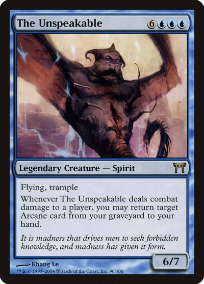 The Unspeakable CHK-98 Champions of Kamigawa Magic card