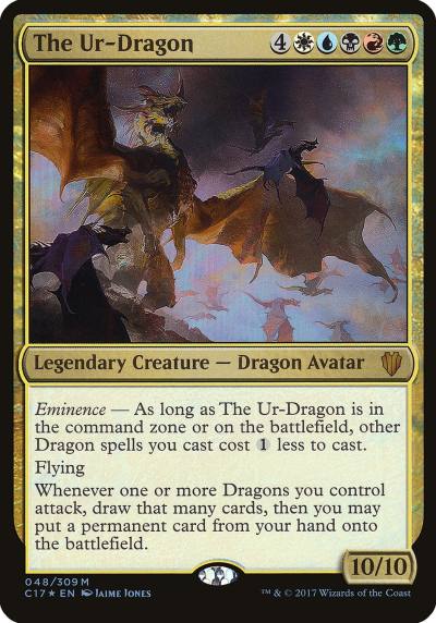 The Ur-Dragon OC17-48 Commander 2017 Oversized Magic card