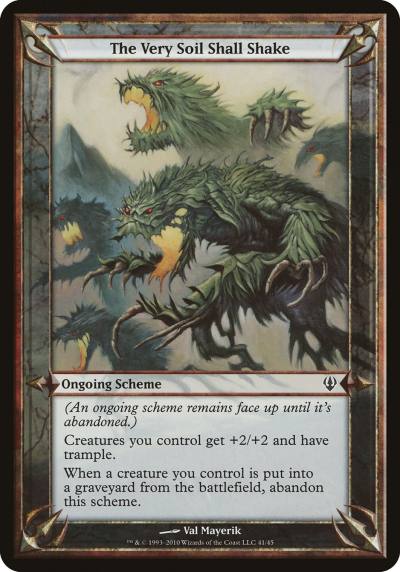 The Very Soil Shall Shake OARC-41STAR Archenemy Schemes Magic card