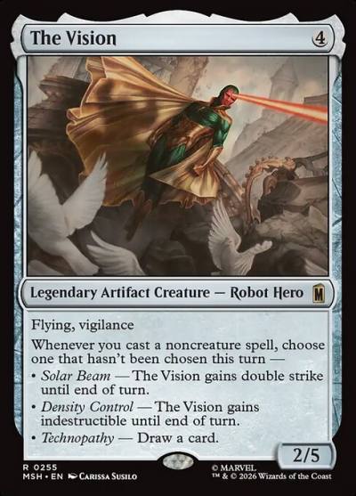 The Vision MSH-255 Marvel Super Heroes Magic card