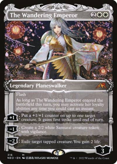 The Wandering Emperor NEO-316 Kamigawa: Neon Dynasty Magic card