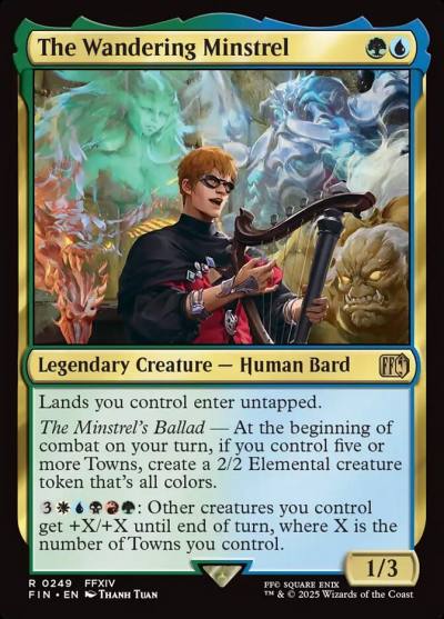 The Wandering Minstrel FIN-249 Final Fantasy Magic card