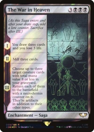 The War in Heaven 40K-69STAR Warhammer 40,000 Commander Magic card