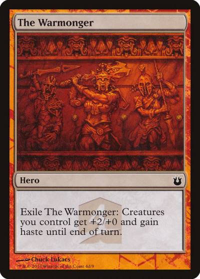 The Warmonger THP2-4D Born of the Gods Hero's Path Magic card