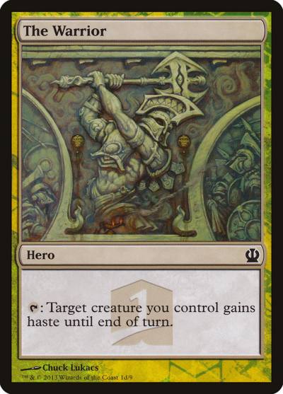 The Warrior THP1-1D Theros Hero's Path Magic card
