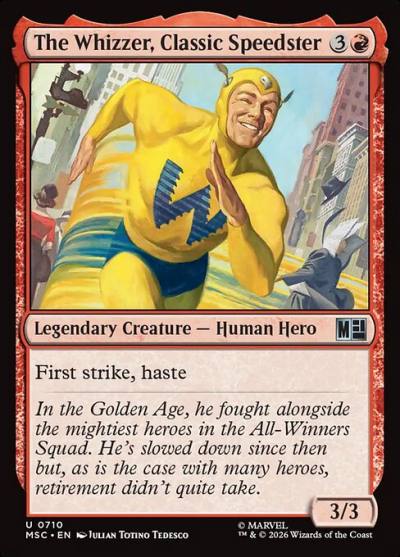 The Whizzer, Classic Speedster MSC-710 Marvel Super Heroes Commander Magic card