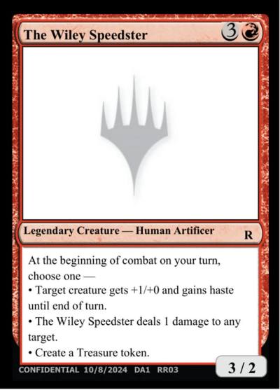 The Wiley Speedster RR03 Unknown Event Magic card