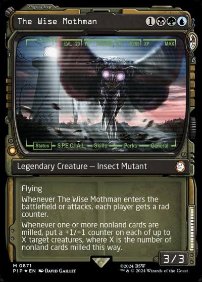 The Wise Mothman PIP-871 Fallout Magic card