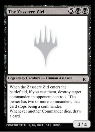 The Zassacre Zirl RB06 Unknown Event Magic card