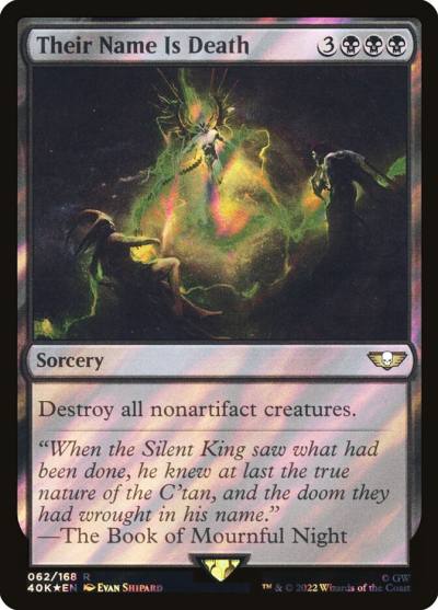 Their Name Is Death 40K-62STAR Warhammer 40,000 Commander Magic card