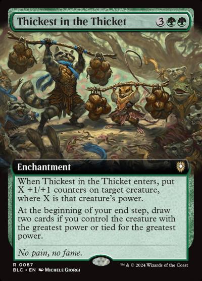 Thickest in the Thicket BLC-67 Bloomburrow Commander Magic card