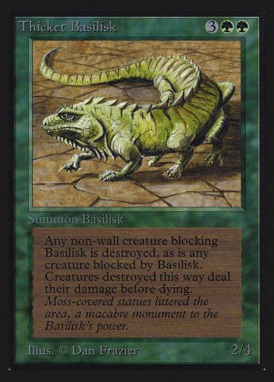 Thicket Basilisk CEI-219 Intl. Collectors' Edition Magic card