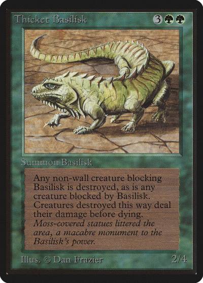 Thicket Basilisk LEB-219 Limited Edition Beta Magic card