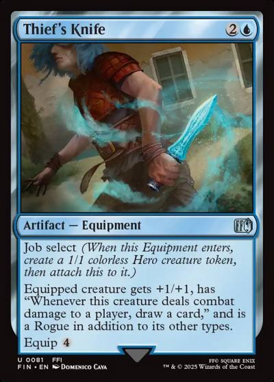 Thief's Knife FIN-81 Final Fantasy Magic card