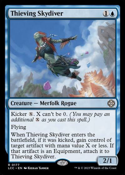 Thieving Skydiver LCC-177 The Lost Caverns of Ixalan Commander Magic card