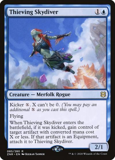 Thieving Skydiver PZNR-85P Zendikar Rising Promos Magic card