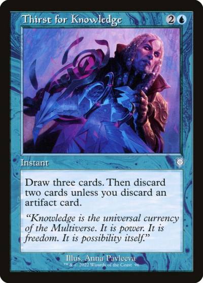 Thirst for Knowledge BRC-96 The Brothers' War Commander Magic card