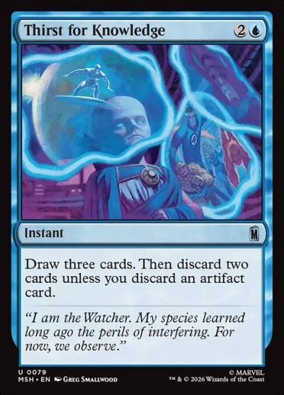 Thirst for Knowledge MSH-79 Marvel Super Heroes Magic card