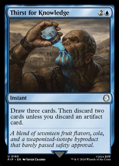 Thirst for Knowledge PIP-180 Fallout Magic card
