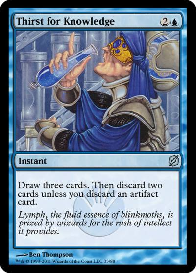 Thirst for Knowledge TD2-33 Duel Decks: Mirrodin Pure vs. New Phyrexia Magic card