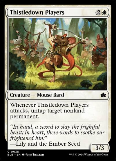 Thistledown Players BLB-35 Bloomburrow Magic card